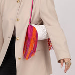 Rare Loewe Crochet Beaded Fringe Bracelet Pouch - FashioNica