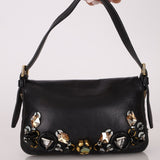 Rare Loewe Leather Beaded & Hardware Mini Baguette - FashioNica