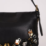 Rare Loewe Leather Beaded & Hardware Mini Baguette - FashioNica