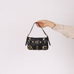 Rare Loewe Leather Beaded & Hardware Mini Baguette - FashioNica