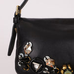 Rare Loewe Leather Beaded & Hardware Mini Baguette - FashioNica