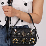 Rare Loewe Leather Beaded & Hardware Mini Baguette - FashioNica