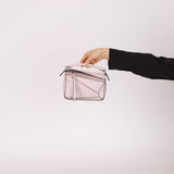 Rare Loewe Mother of Pearl Pink Mini Puzzle Bag - FashioNica