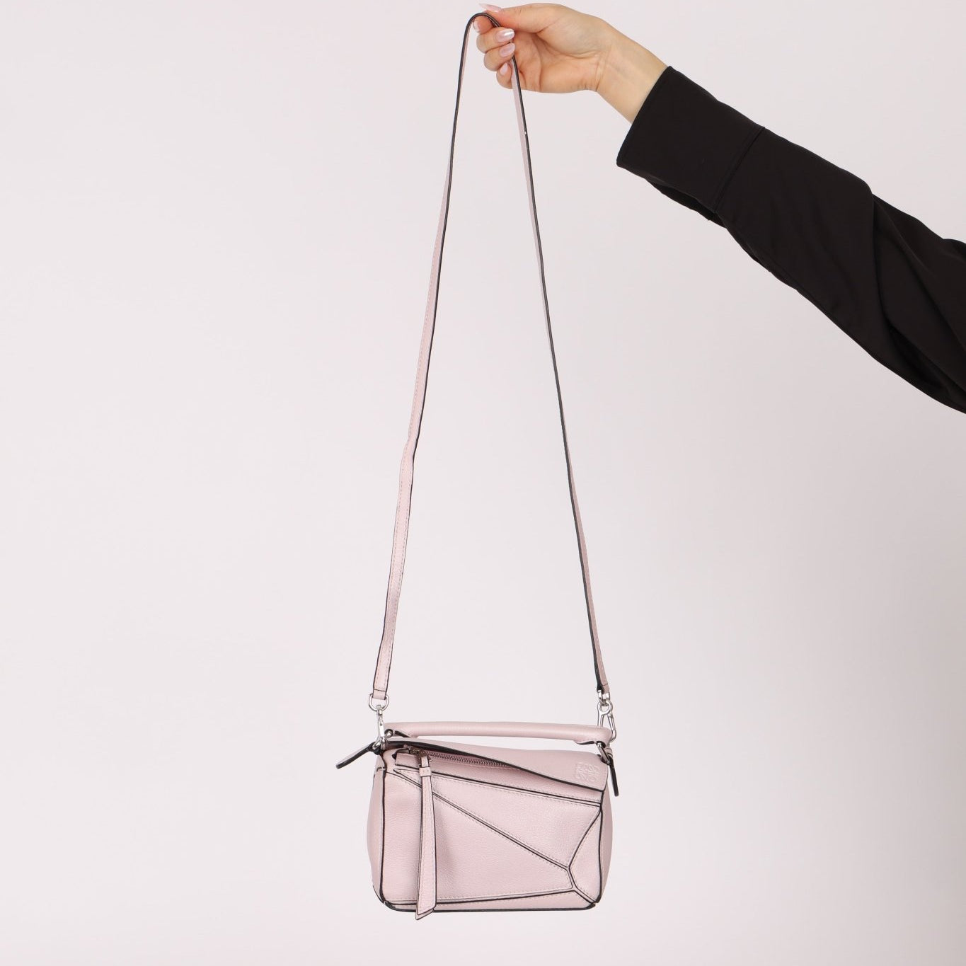 Rare Loewe Mother of Pearl Pink Mini Puzzle Bag - FashioNica