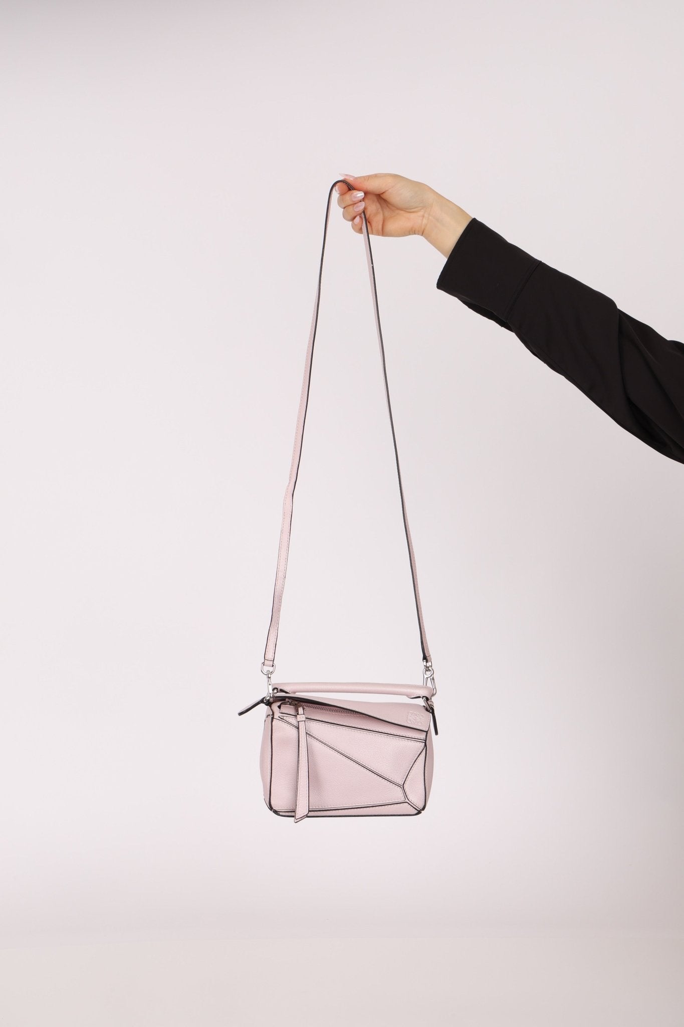 Rare Loewe Mother of Pearl Pink Mini Puzzle Bag - FashioNica