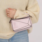 Rare Loewe Mother of Pearl Pink Mini Puzzle Bag - FashioNica