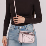 Rare Loewe Mother of Pearl Pink Mini Puzzle Bag - FashioNica