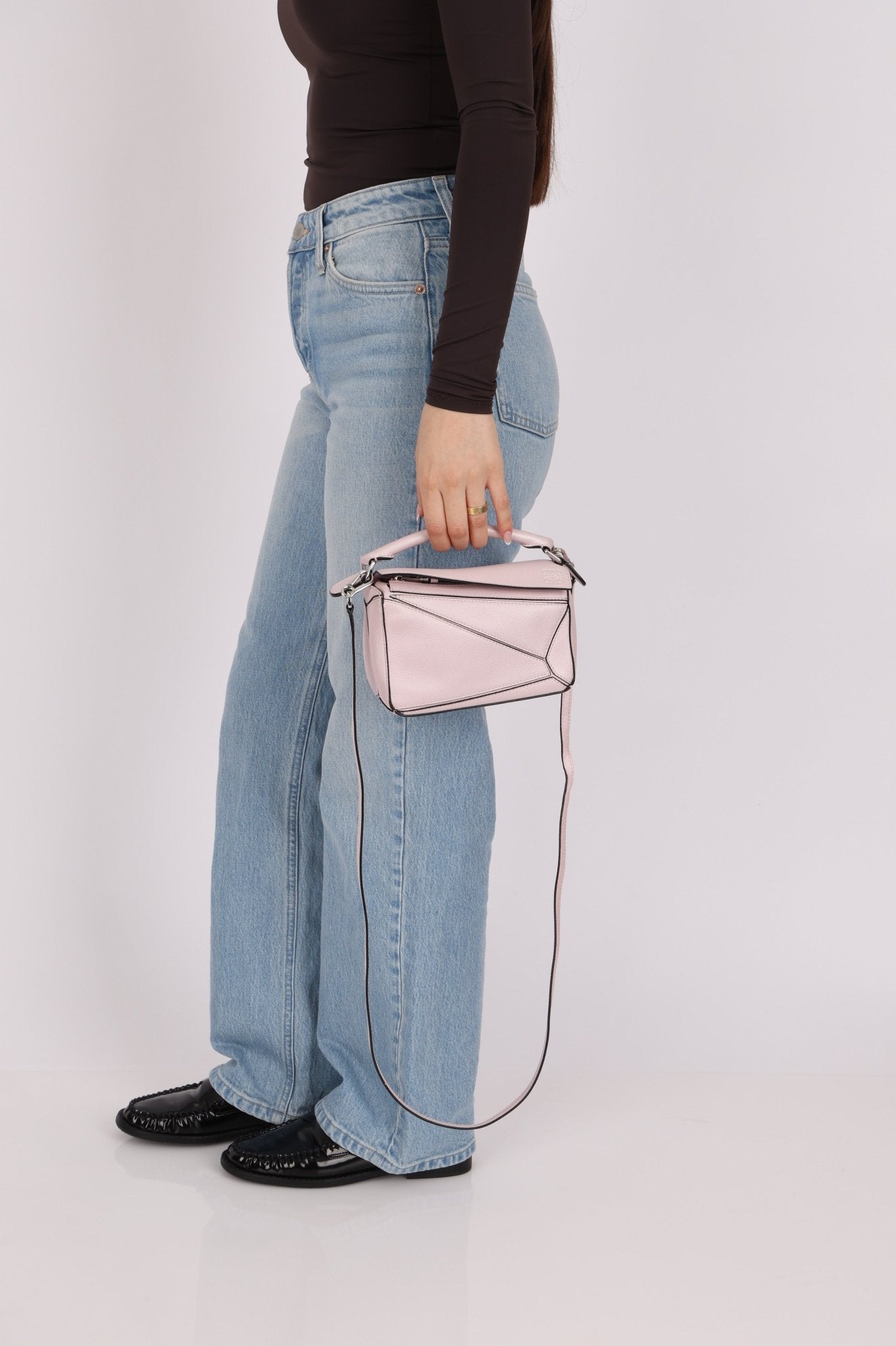 Rare Loewe Mother of Pearl Pink Mini Puzzle Bag - FashioNica