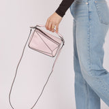 Rare Loewe Mother of Pearl Pink Mini Puzzle Bag - FashioNica