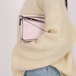 Rare Loewe Mother of Pearl Pink Mini Puzzle Bag - FashioNica