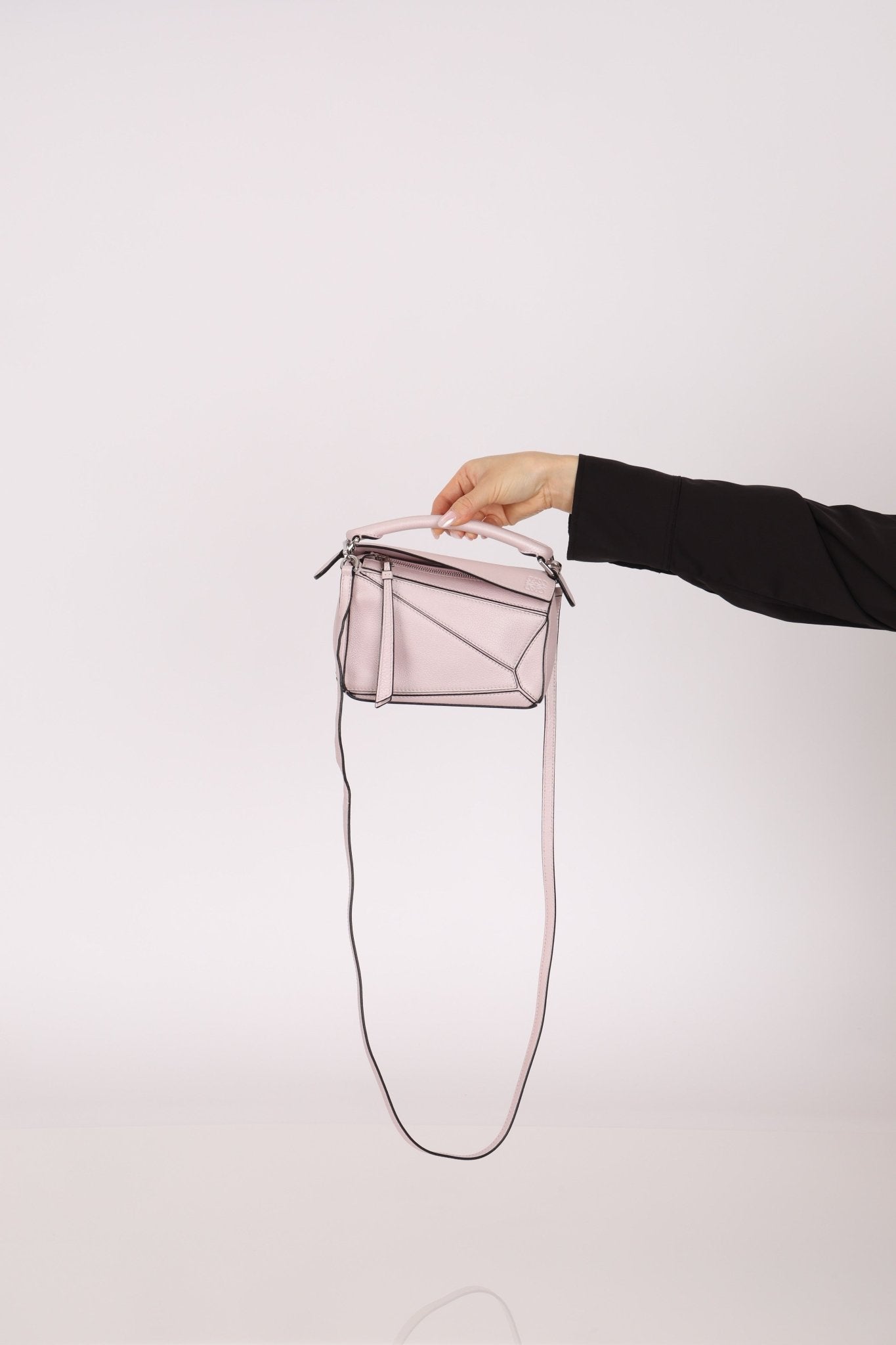 Rare Loewe Mother of Pearl Pink Mini Puzzle Bag - FashioNica