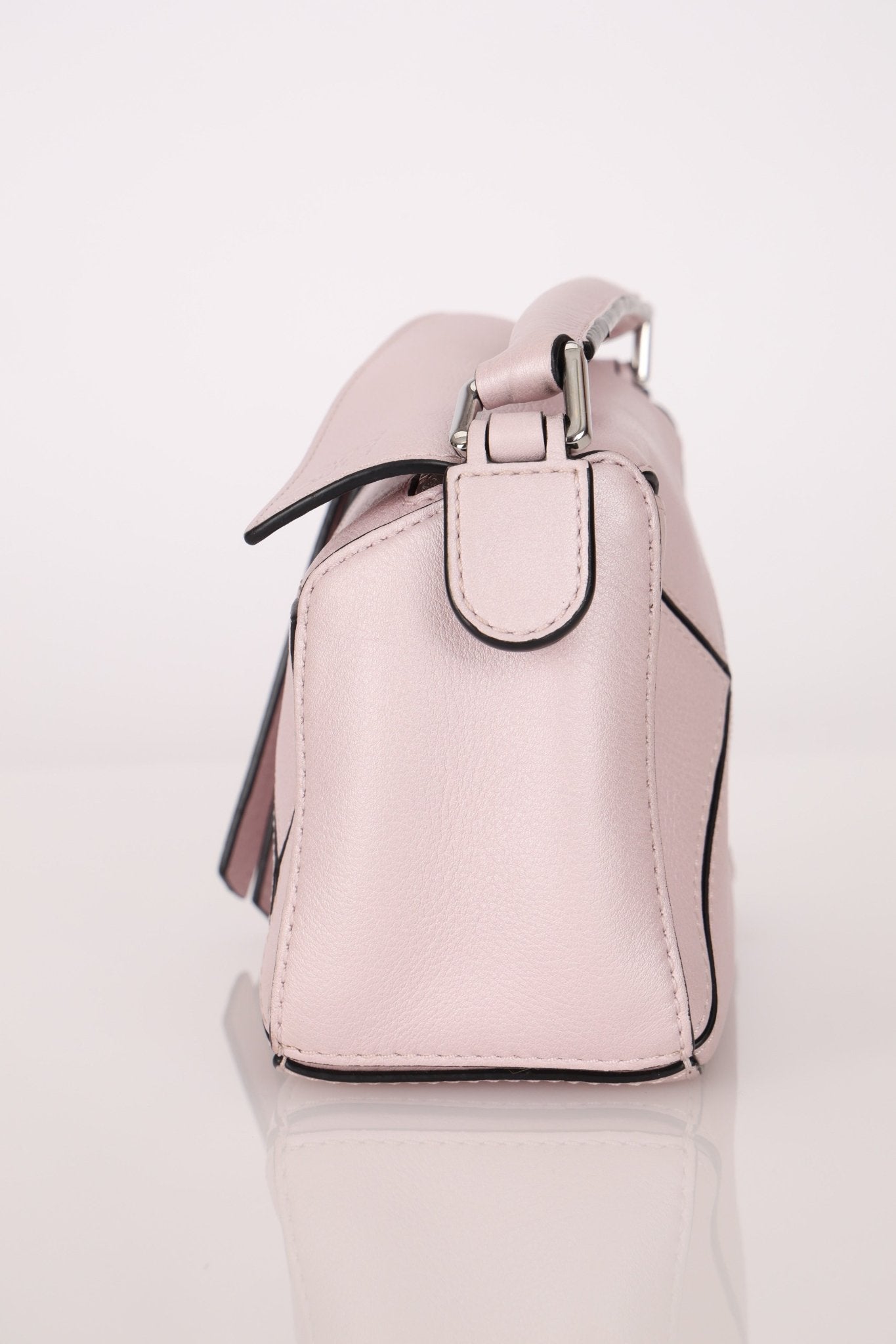 Rare Loewe Mother of Pearl Pink Mini Puzzle Bag - FashioNica