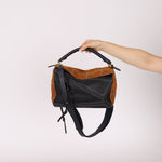 Rare Loewe Plaid Suede and Calfskin Medium Puzzle Bag - FashioNica