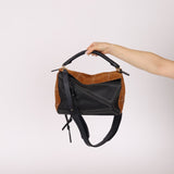 Rare Loewe Plaid Suede and Calfskin Medium Puzzle Bag - FashioNica