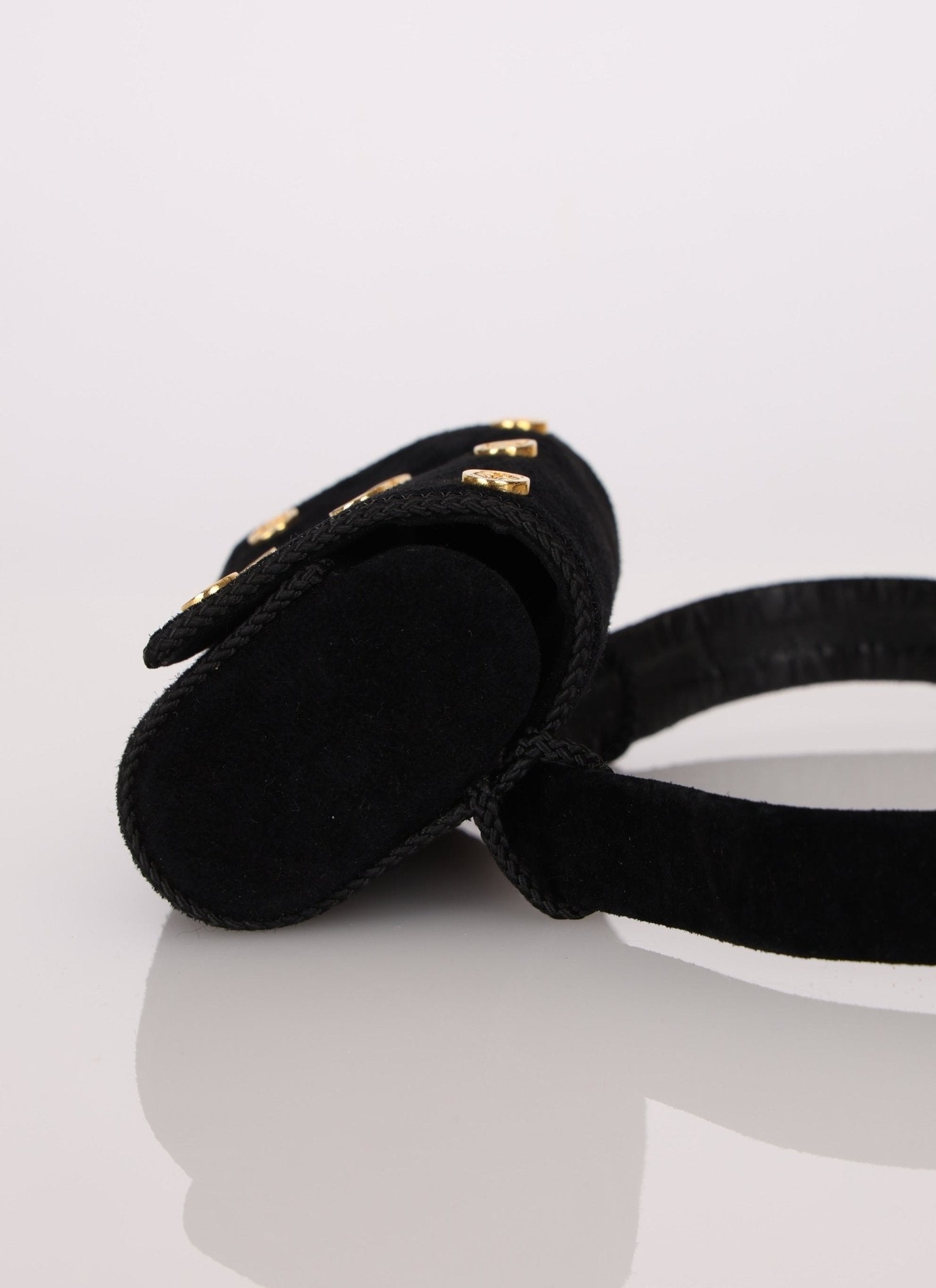 Rare Loewe Suede Coin Anagram Studded Waist Bag - FashioNica