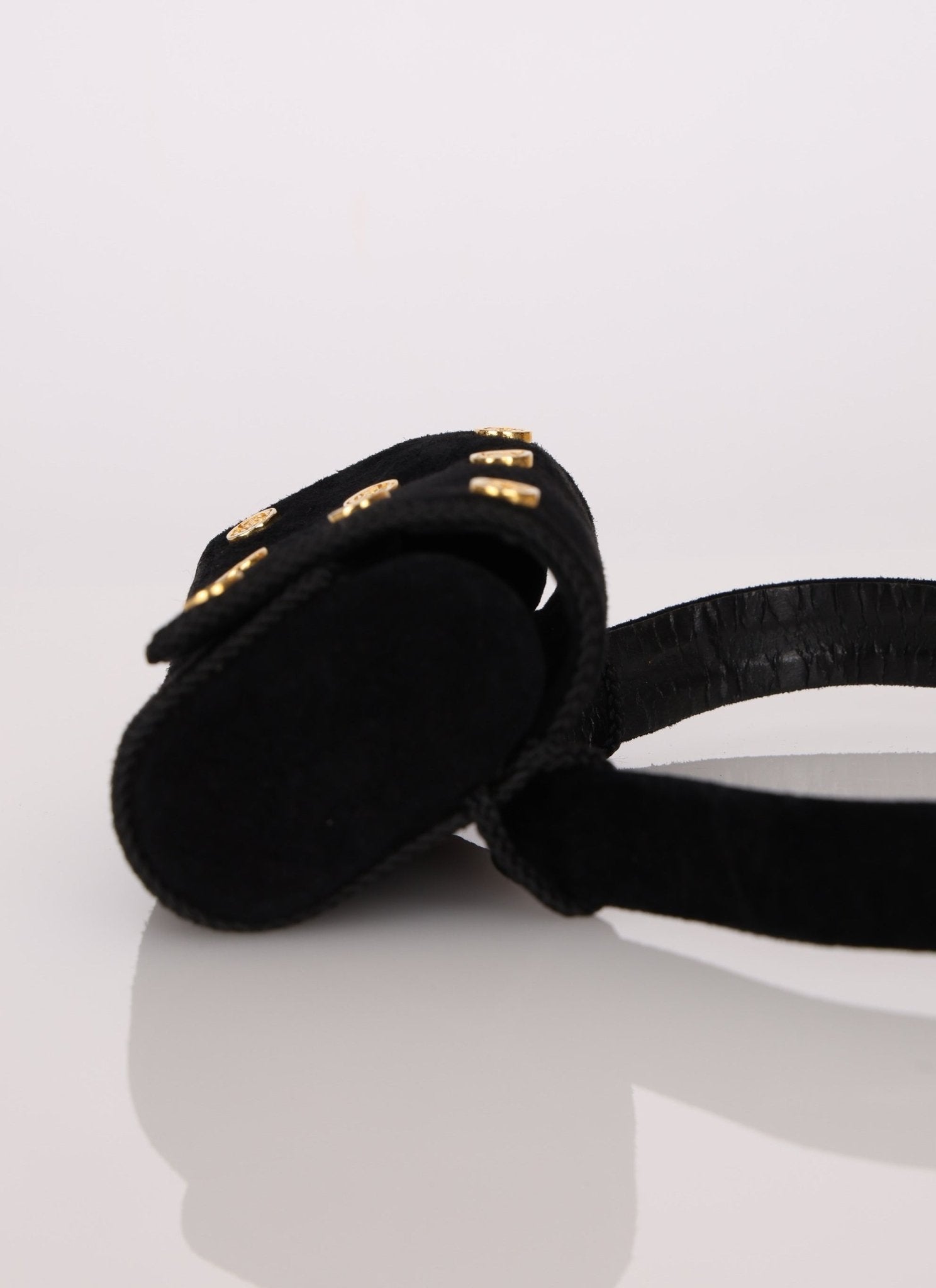 Rare Loewe Suede Coin Anagram Studded Waist Bag - FashioNica