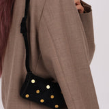 Rare Loewe Suede Coin Anagram Studded Waist Bag - FashioNica