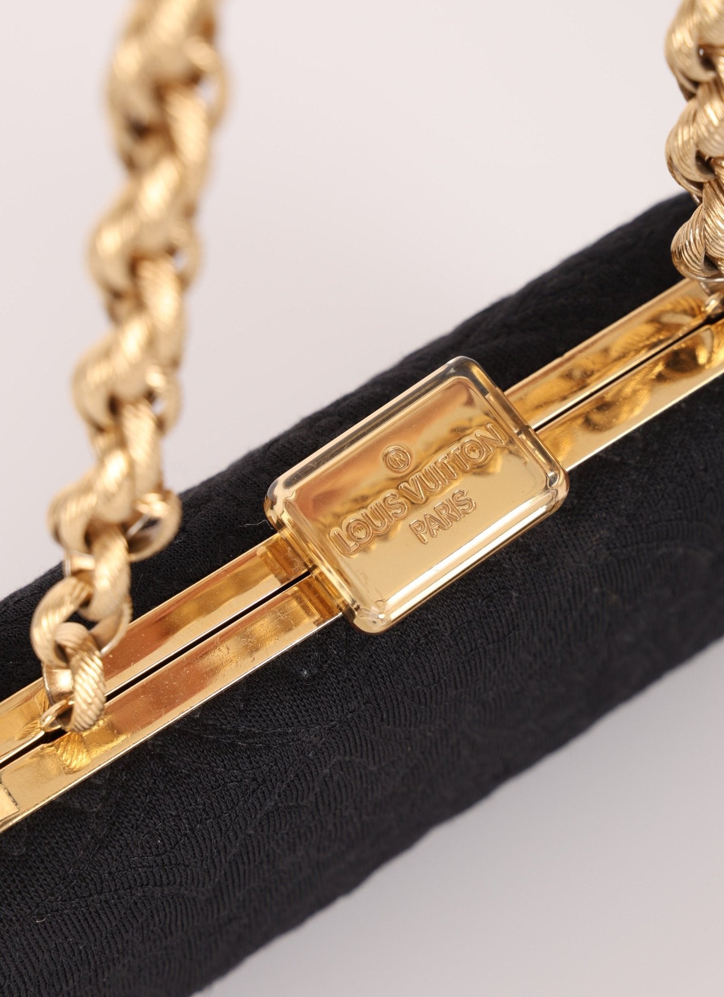 Rare Louis Vuitton 2009 Jersey Motard Minaudière Clutch on Chain - FashioNica