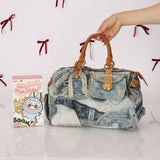 Rare Louis Vuitton Denim Patchwork Speedy 30 - FashioNica
