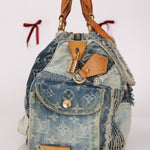 Rare Louis Vuitton Denim Patchwork Speedy 30 - FashioNica