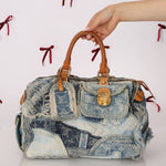 Rare Louis Vuitton Denim Patchwork Speedy 30 - FashioNica