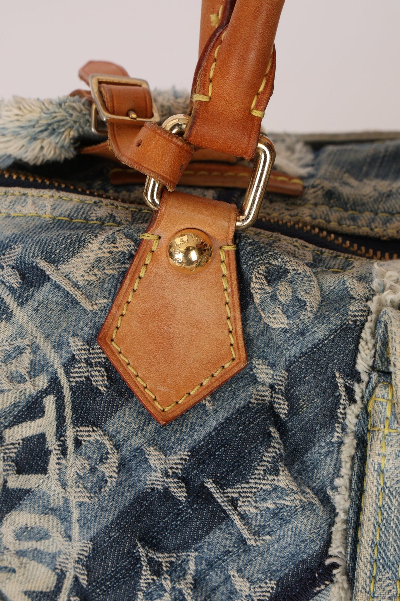 Rare Louis Vuitton Denim Patchwork Speedy 30 - FashioNica