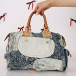 Rare Louis Vuitton Denim Patchwork Speedy 30 - FashioNica