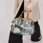 Rare Louis Vuitton Denim Patchwork Speedy 30 - FashioNica