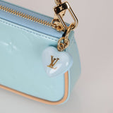 Rare Louis Vuitton Lollipop Blue Vernis Valentine Mini Pochette Accessoires - FashioNica