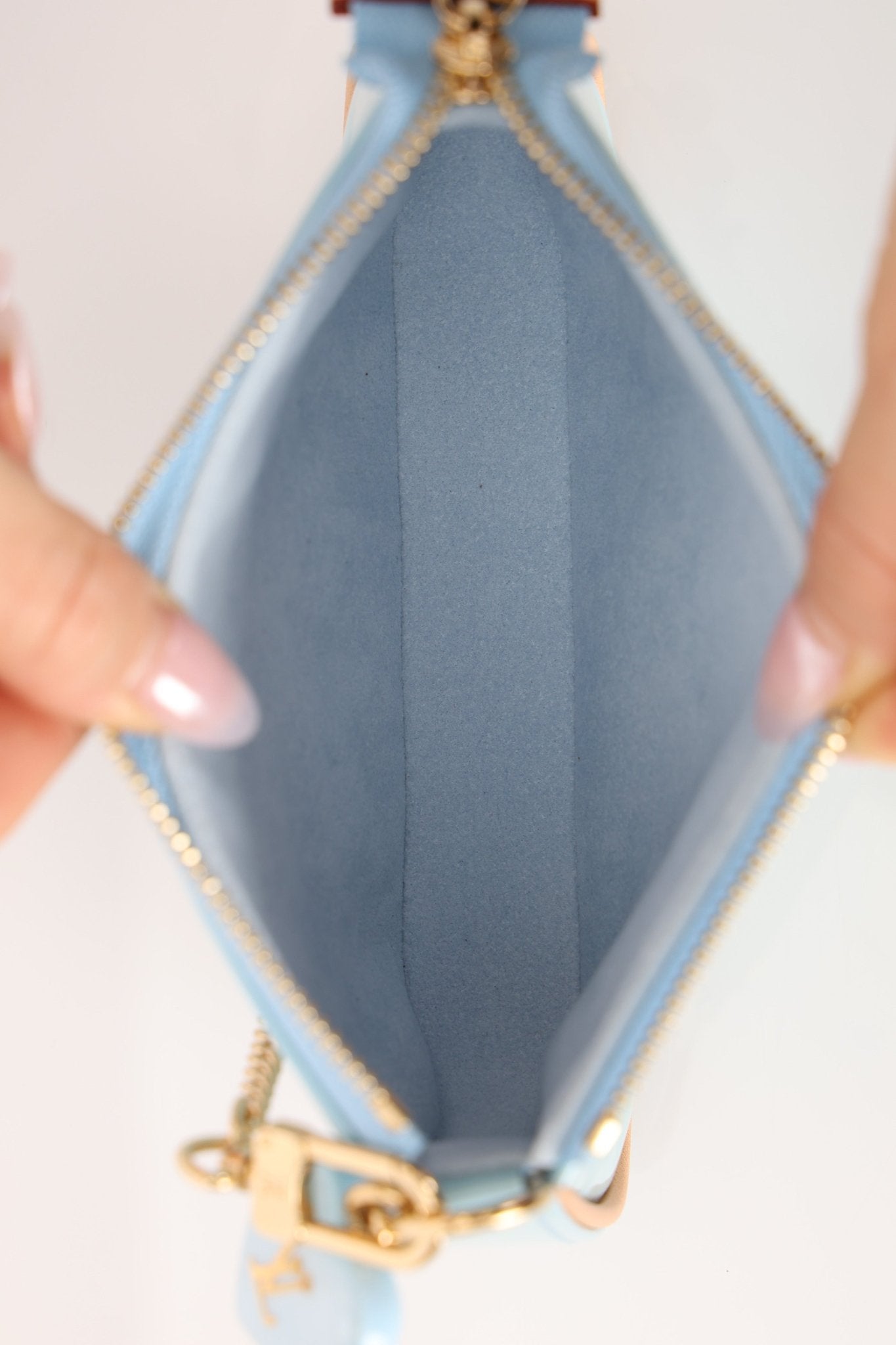 Rare Louis Vuitton Lollipop Blue Vernis Valentine Mini Pochette Accessoires - FashioNica