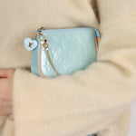 Rare Louis Vuitton Lollipop Blue Vernis Valentine Mini Pochette Accessoires - FashioNica