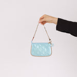 Rare Louis Vuitton Lollipop Blue Vernis Valentine Mini Pochette Accessoires - FashioNica
