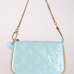 Rare Louis Vuitton Lollipop Blue Vernis Valentine Mini Pochette Accessoires - FashioNica
