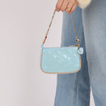 Rare Louis Vuitton Lollipop Blue Vernis Valentine Mini Pochette Accessoires - FashioNica