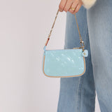 Rare Louis Vuitton Lollipop Blue Vernis Valentine Mini Pochette Accessoires - FashioNica