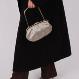 Rare Louis Vuitton Satin Aumoniere Clutch on Chain - FashioNica