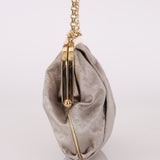 Rare Louis Vuitton Satin Aumoniere Clutch on Chain - FashioNica