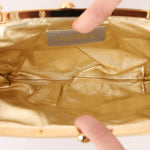 Rare Louis Vuitton Satin Aumoniere Clutch on Chain - FashioNica