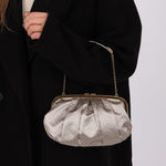 Rare Louis Vuitton Satin Aumoniere Clutch on Chain - FashioNica