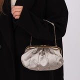 Rare Louis Vuitton Satin Aumoniere Clutch on Chain - FashioNica