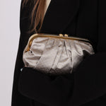 Rare Louis Vuitton Satin Aumoniere Clutch on Chain - FashioNica
