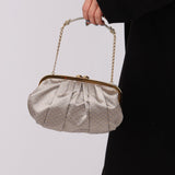 Rare Louis Vuitton Satin Aumoniere Clutch on Chain - FashioNica