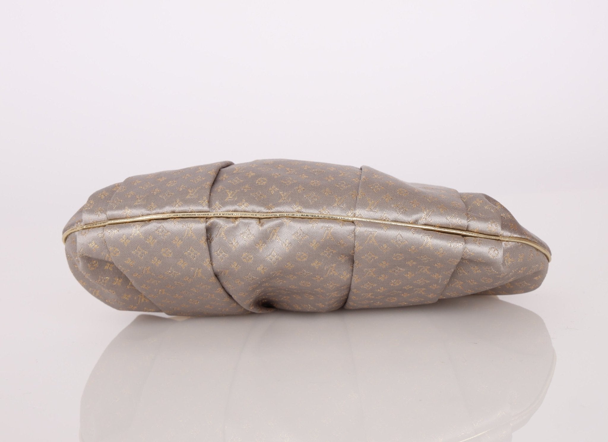Rare Louis Vuitton Satin Aumoniere Clutch on Chain - FashioNica