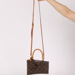 Rare Louis Vuitton x Frank Gehry Monogram Twisted Box with Strap - FashioNica