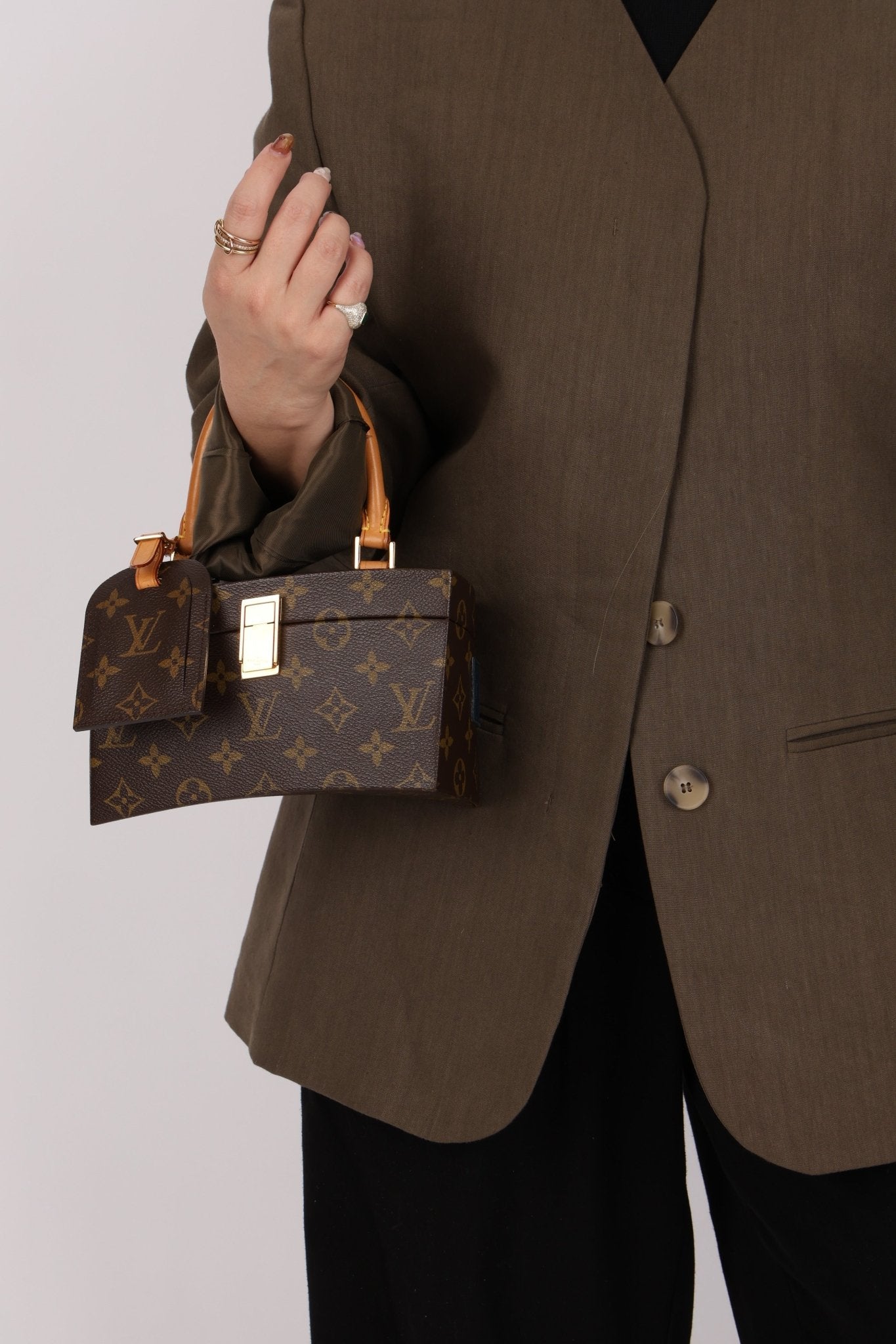 Rare Louis Vuitton x Frank Gehry Monogram Twisted Box with Strap - FashioNica