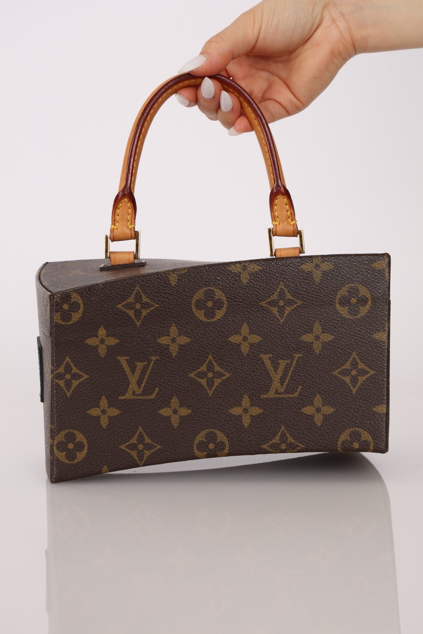 Rare Louis Vuitton x Frank Gehry Monogram Twisted Box with Strap - FashioNica