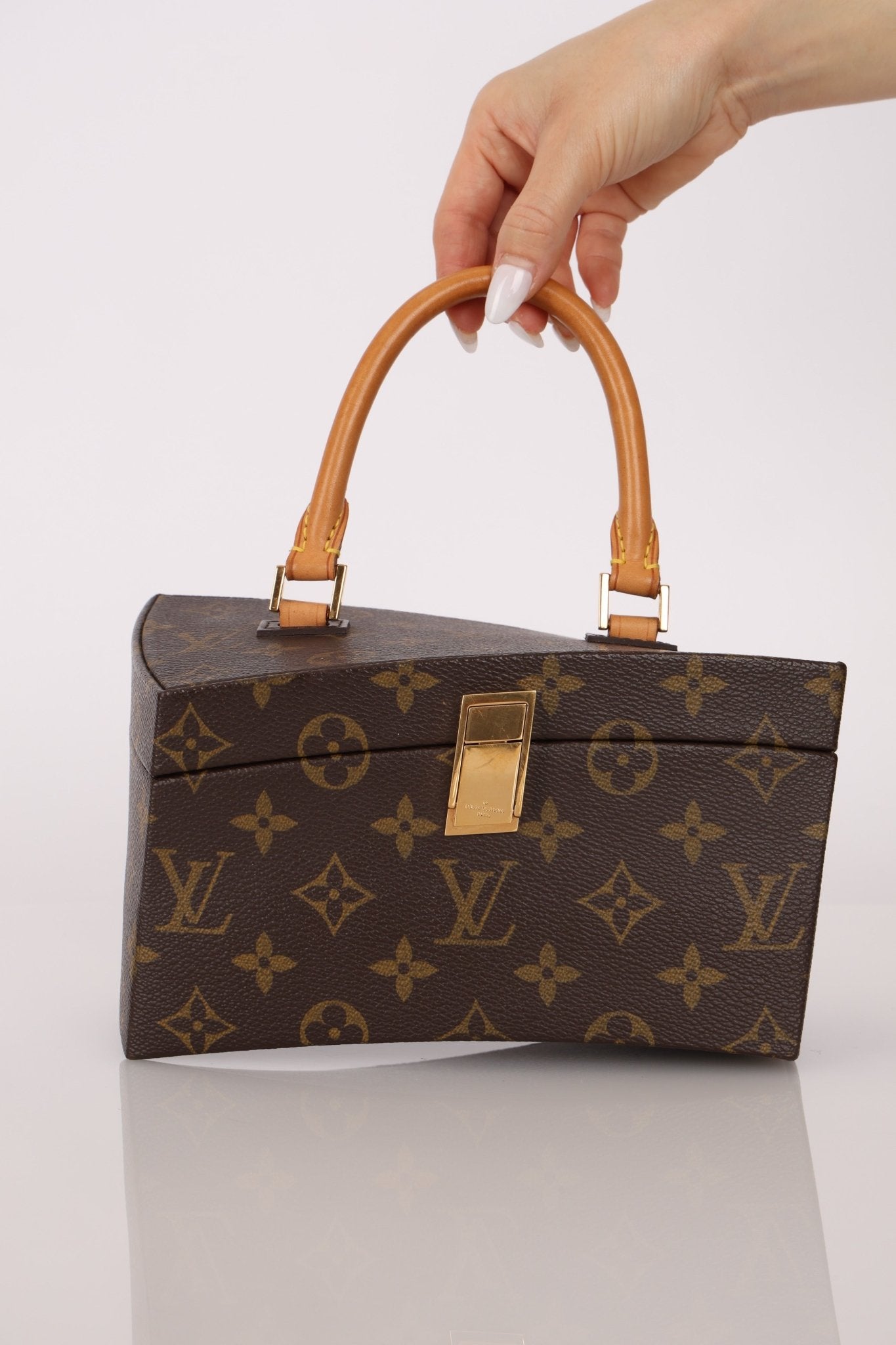 Rare Louis Vuitton x Frank Gehry Monogram Twisted Box with Strap - FashioNica
