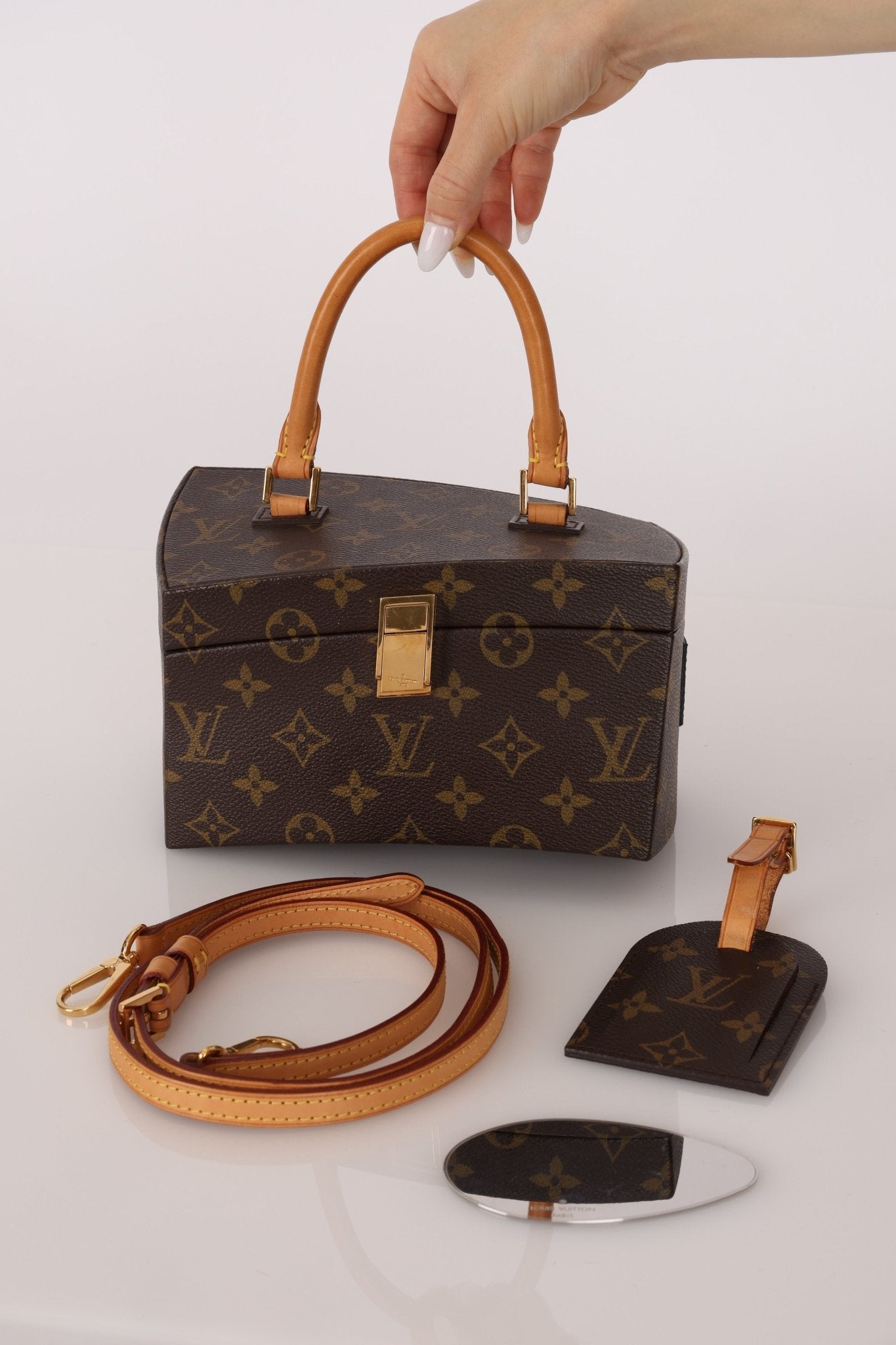 Rare Louis Vuitton x Frank Gehry Monogram Twisted Box with Strap - FashioNica