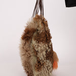 Rare Prada 2017 Mongolian Fur North South Shopping Tote - FashioNica