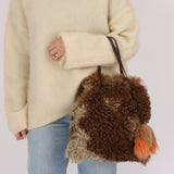 Rare Prada 2017 Mongolian Fur North South Shopping Tote - FashioNica